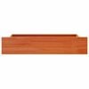 vidaXL Tiroirs de lit 4 pcs cire marron bois de pin massif