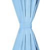 vidaXL Rideau occultant avec boucles 2 pcs 140 x 175 cm Turquoise