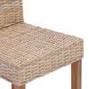 vidaXL Chaise de salle à manger 2 pcs Naturel 45 x 54 x 93 cm