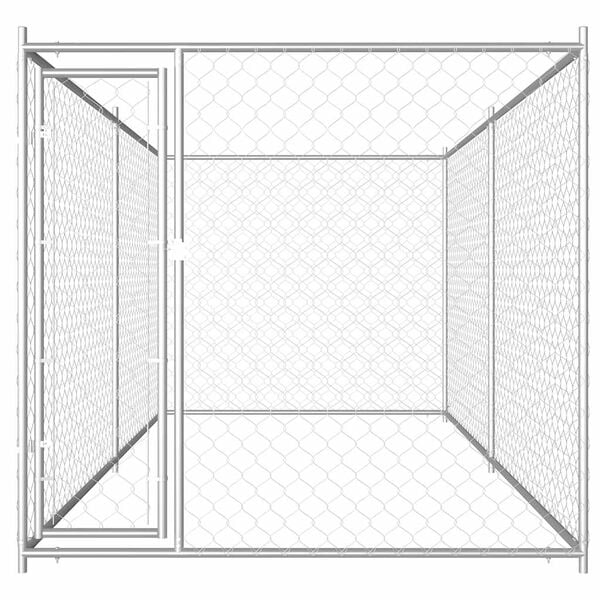 vidaXL Chenil d'ext&eacute;rieur pour chiens 382x192x185 cm