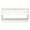 vidaXL Meuble TV Blanc 74x34x40 cm Bois de pin massif