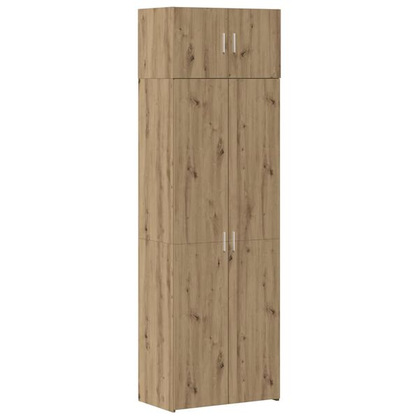 vidaXL Armoire de rangement 3 pcs Ch&ecirc;ne artisanal
