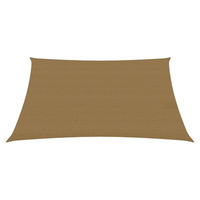 vidaXL Voile d'ombrage 160 g/m² Taupe 4/5x3 m PEHD