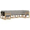 vidaXL Ensemble de canap&eacute;s d'ext&eacute;rieur 7 pc Blanc et gris clair