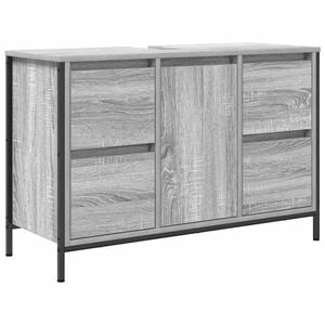 vidaXL Meuble sous-vasque avec tiroirs sonoma gris 90x34,5x60cm