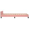 vidaXL Cadre de lit sans matelas rose 90x190 cm velours