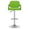 vidaXL Tabourets de bar lot de 2 vert similicuir