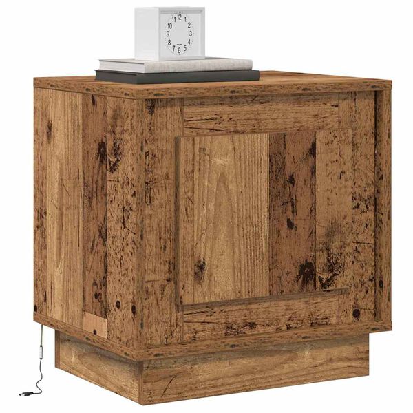 vidaXL Cabinet de chevet 2 pcs Bois ancien 44 x 34,5 x 45 cm