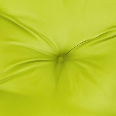 vidaXL Coussin de palette vert brillant 60x60x12 cm tissu