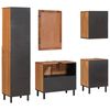 vidaXL Ensembles de salle de bain 5 pcs Acacia Marron Winish