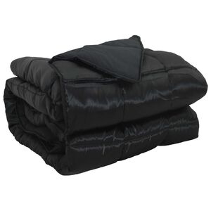 vidaXL Duvet complet toute l'ann&eacute;e Noir 135 x 200 cm