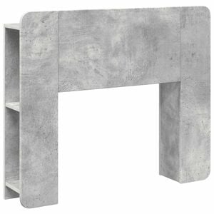 vidaXL Cabinet de T&ecirc;te de Lit Gris b&eacute;ton Bois d'ing&eacute;nierie