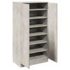 vidaXL Armoire &agrave; chaussures Gris b&eacute;ton 55x35x108 cm Bois d'ing&eacute;nierie