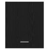 vidaXL Armoire suspendue avec &eacute;tag&egrave;re Riga Ch&ecirc;ne noir 50 x 31 x 60 cm