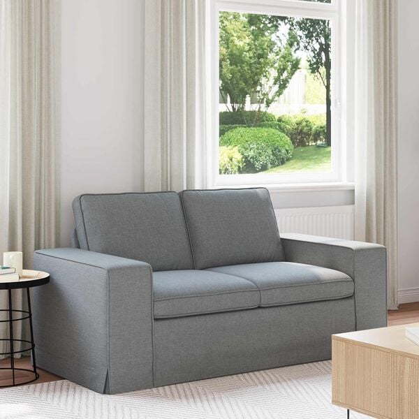 vidaXL Canap&eacute; 120cm Gris clair M&eacute;tал