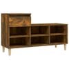 vidaXL Armoire &agrave; chaussures Ch&ecirc;ne fum&eacute; 102x36x60 cm Bois d'ing&eacute;nierie