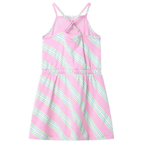 Robe pour enfants avec cordon de serrage sans manches rose 92