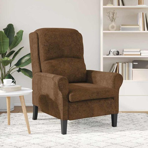 vidaXL fauteuil Marron Simili cuir