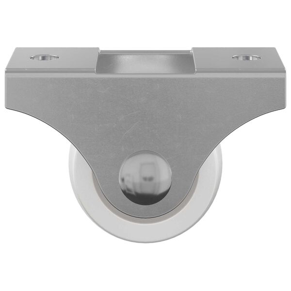 vidaXL Roulettes 12 pcs Blanc 42 x 11,5 x 29 mm Fer