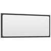 vidaXL Miroir de salle de bain Gris 90x1,5x37 cm Agglom&eacute;r&eacute;