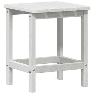 vidaXL Table d'appoint Blanc 38 x 38 x 46 cm Poly&eacute;thyl&egrave;ne