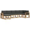 vidaXL Ensemble de canap&eacute;s d'ext&eacute;rieur 7 pc Blanc et anthracite