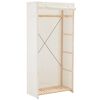 vidaXL Garde-robe Blanc 79 x 40 x 170 cm Tissu