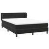 vidaXL Sommier &agrave; lattes de lit avec matelas noir 160x220 cm velours