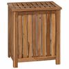 vidaXL Panier &agrave; Linge Naturel 50 x 35 x 60 cm Bois de teck massif