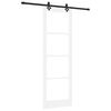 vidaXL Porte coulissante ORKDAL 78 x 232 cm Blanc et noir