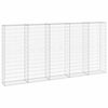 vidaXL Mur en gabion avec couvercles Acier galvanis&eacute; 300x30x150 cm