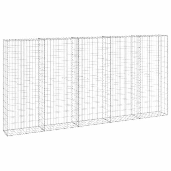 vidaXL Mur en gabion avec couvercles Acier galvanis&eacute; 300x30x150 cm