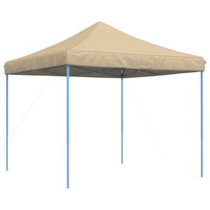 vidaXL Tente de f&ecirc;te 292 x 292 x 315 cm Beige Tissu Oxford