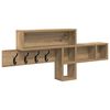vidaXL Porte-manteau mural Ch&ecirc;ne artisanal 100 x 12 x 43,5 cm