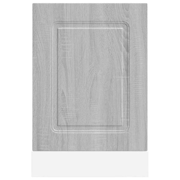 vidaXL Panneau de lave-vaisselle Kalmar sonoma gris 45x1,5x67 cm