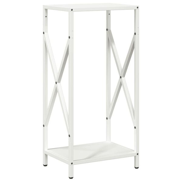 vidaXL Portant de bois chauffage blanc 34x25x70 cm