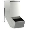 vidaXL Distributeur pour lapins Argent 12,5 x 26 x 28,5 cm