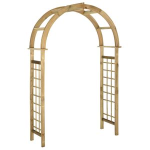 vidaXL Arche avec treillis Bois de pin vert impr&eacute;gn&eacute;