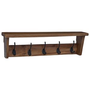 vidaXL Cintre Marron 50 x 10 x 14 cm Bois de Mahogany Massif
