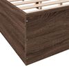 vidaXL Cadre de lit sans matelas ch&ecirc;ne marron 120x190 cm