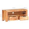 vidaXL Meuble TV 90x30x40 cm Bois d'acacia solide