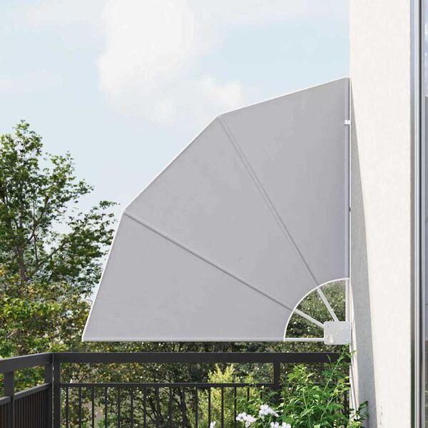 vidaXL Écran de confidentialité pour balcon Gris 115 x 115 cm