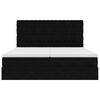VidaXL Cadre de lit ottoman avec matelas noir 160x200 cm velours