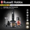 Russell Hobbs M&eacute;langeur &agrave; main 3-en-1 Noir mat
