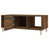 vidaXL Table basse chêne fumé 102x50x40 cm bois d'ingénierie