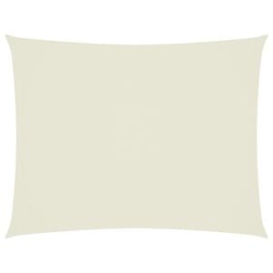 vidaXL Voile de parasol tissu oxford rectangulaire 6x8 m cr&egrave;me