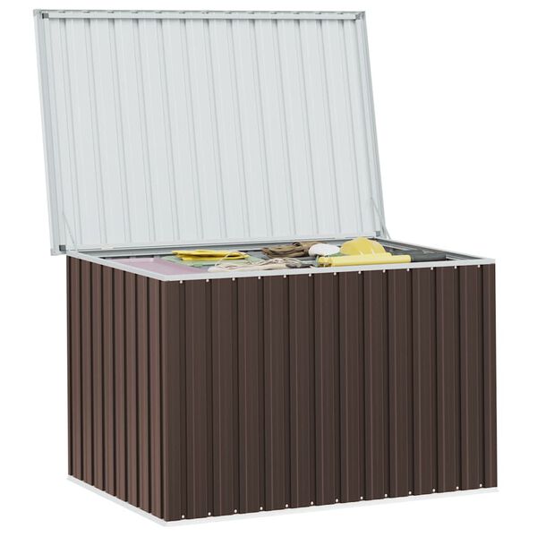 vidaXL Bo&icirc;te de rangement de jardin Marron 149x99x93 cm