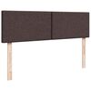 VidaXL Cadre de lit ottoman avec matelas marron fonc&eacute; 160x200 cm tissu