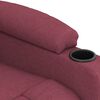 vidaXL Fauteuil inclinable &eacute;lectrique Rouge bordeaux Tissu