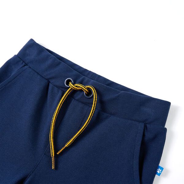 Pantalons pour enfants avec cordon de serrage bleu marine 116